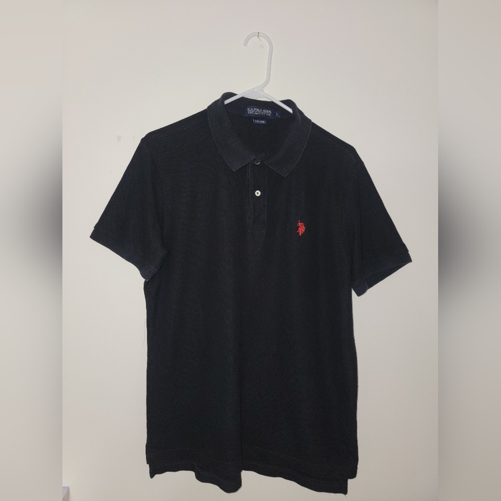 Mens Black Polo Shirt